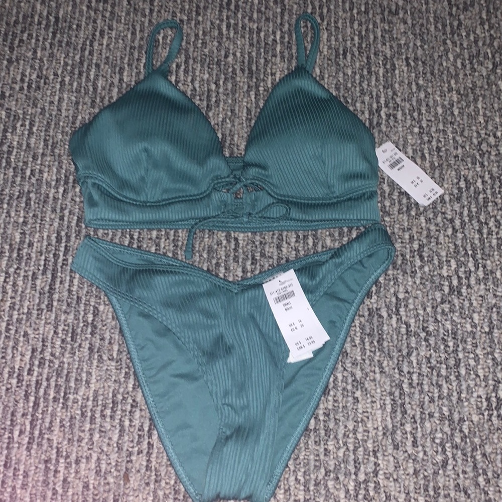 Hollister green bikini